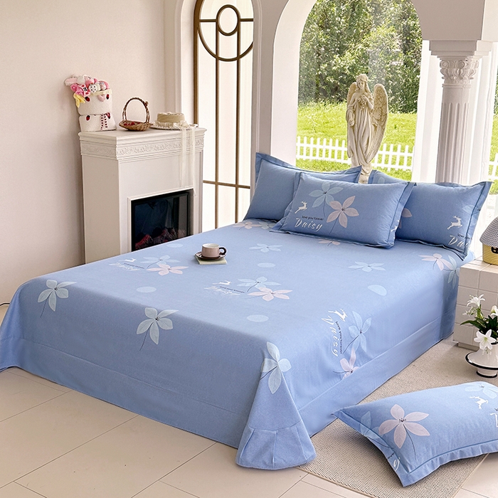 91家纺网 家纺一手货源 找家纺 家贝爱 2024新款加厚纯棉生态磨毛床单系列  一路繁华