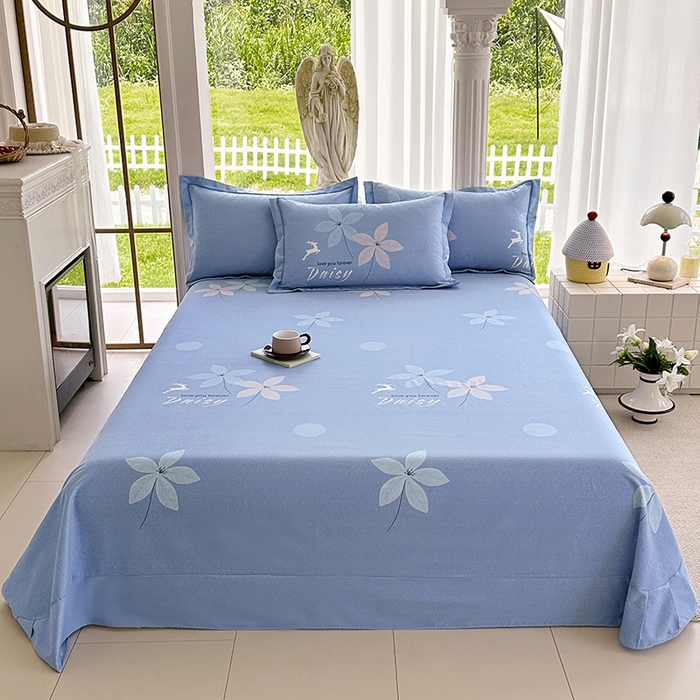 91家纺网 家纺一手货源 找家纺 家贝爱 2024新款加厚纯棉生态磨毛床单系列  一路繁华