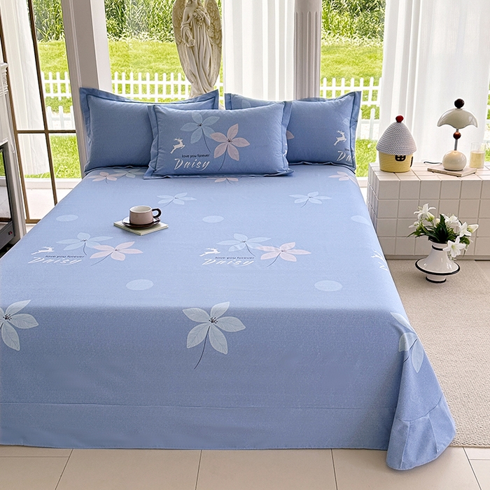 91家纺网 家纺一手货源 找家纺 家贝爱 2024新款加厚纯棉生态磨毛床单系列  一路繁华