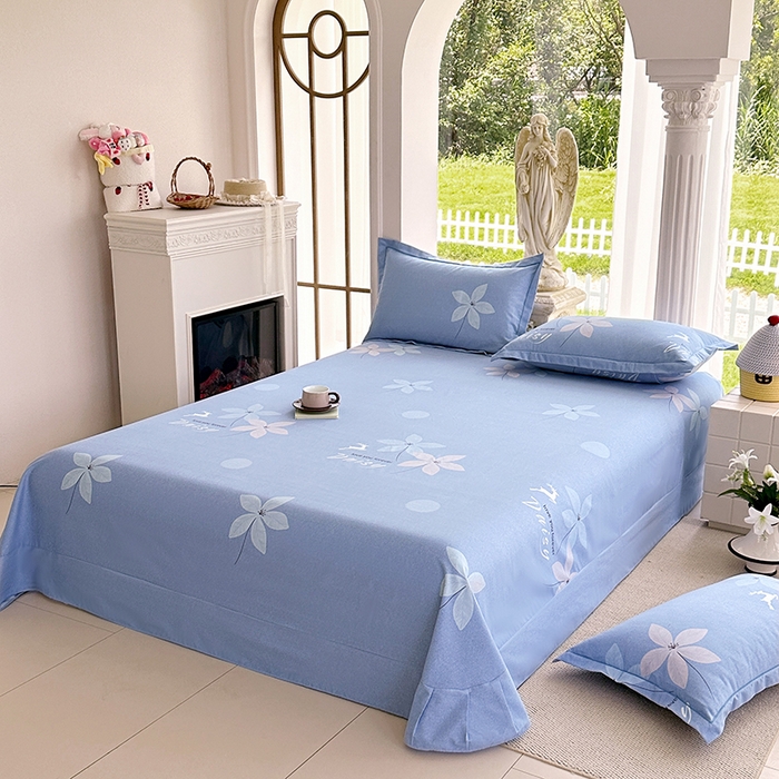 91家纺网 家纺一手货源 找家纺 家贝爱 2024新款加厚纯棉生态磨毛床单系列  一路繁华