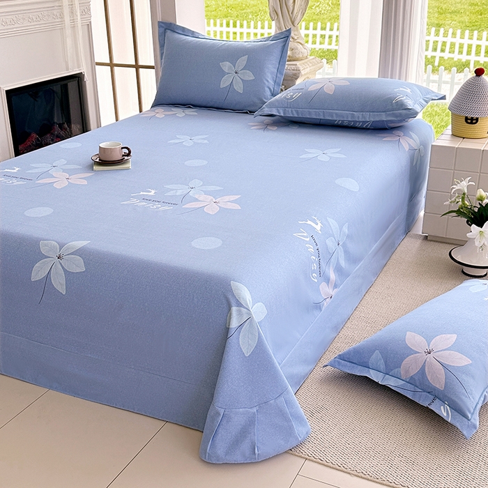 91家纺网 家纺一手货源 找家纺 家贝爱 2024新款加厚纯棉生态磨毛床单系列  一路繁华