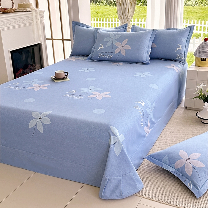 91家纺网 家纺一手货源 找家纺 家贝爱 2024新款加厚纯棉生态磨毛床单系列  一路繁华