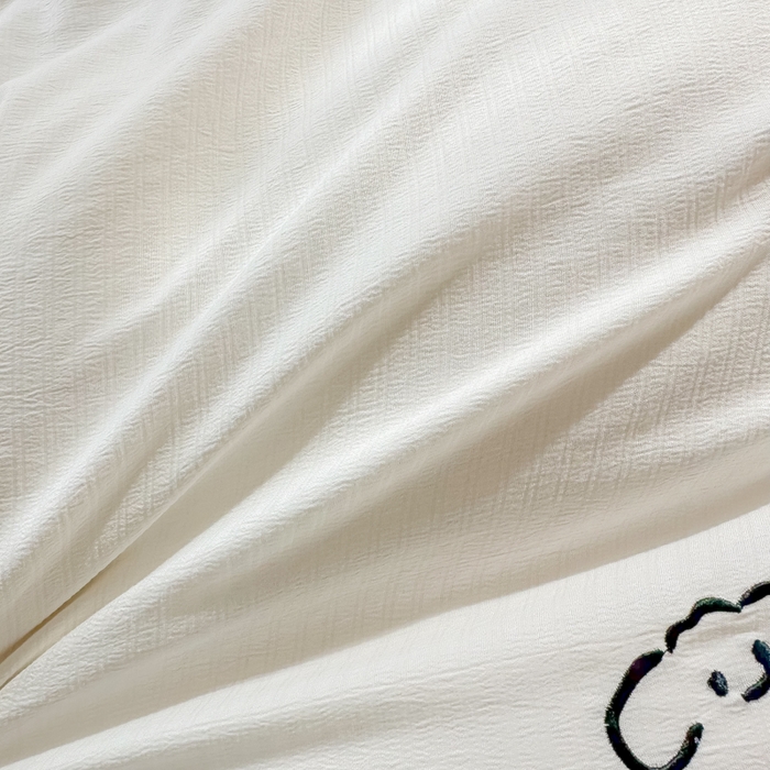 91家纺网 家纺一手货源 找家纺 多乐家纺 2025新款超柔A类母婴级加厚小竺棉学生宿舍三件套上下铺三件套四件套 小白-白灰