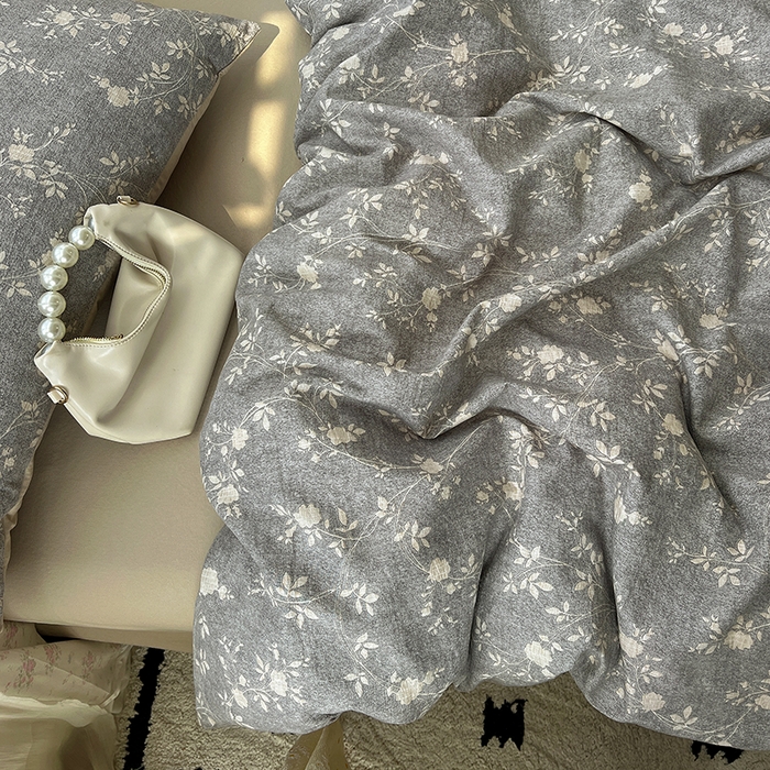 91家纺网 家纺一手货源 找家纺 名品家纺 2026新品加厚高克重亚麻原麻提花四件套（提供买家秀） 复暮