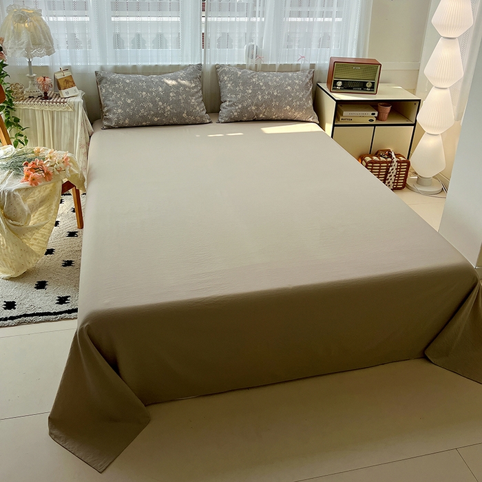 91家纺网 家纺一手货源 找家纺 名品家纺 2026新品加厚高克重亚麻原麻提花四件套（提供买家秀） 复暮