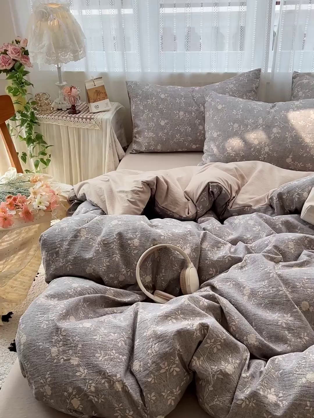 91家纺网 家纺一手货源 找家纺 名品家纺 2026新品加厚高克重亚麻原麻提花四件套（提供买家秀） 复暮