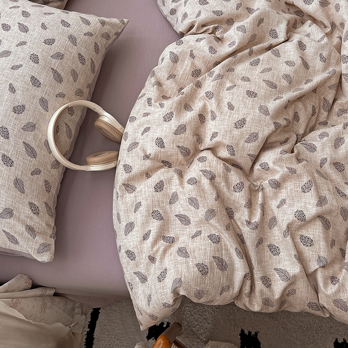 91家纺网 家纺一手货源 找家纺 名品家纺 2026新品加厚高克重亚麻原麻提花四件套（提供买家秀） 洛檀紫