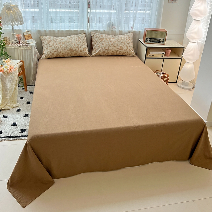 91家纺网 家纺一手货源 找家纺 名品家纺 2026新品加厚高克重亚麻原麻提花四件套（提供买家秀） 夜莺之歌