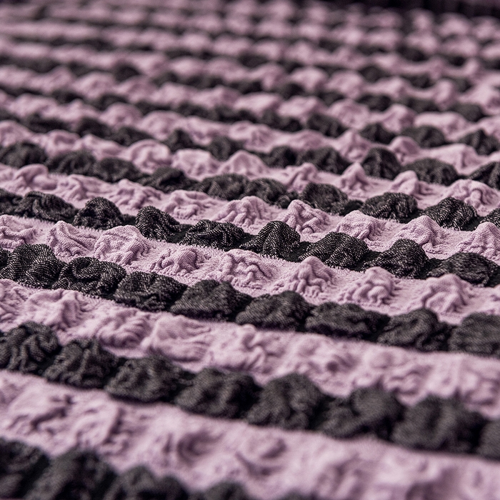 91家纺网 家纺一手货源 找家纺 布兰鸟【沙发套】 2025新款泡泡沙发套【英文裙摆款】单人沙发风格 双色紫