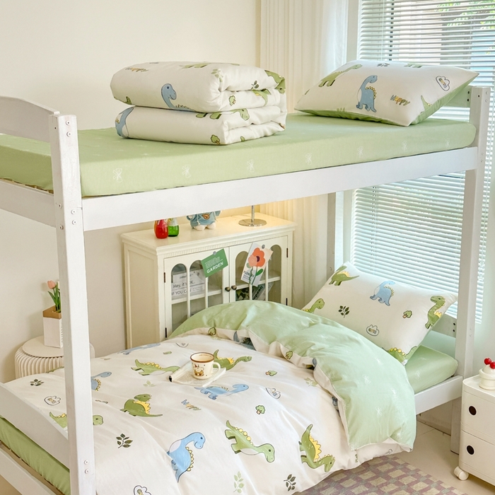 寐眠 2025新款全棉纯棉印花学生三件套上下铺三件套 秘境