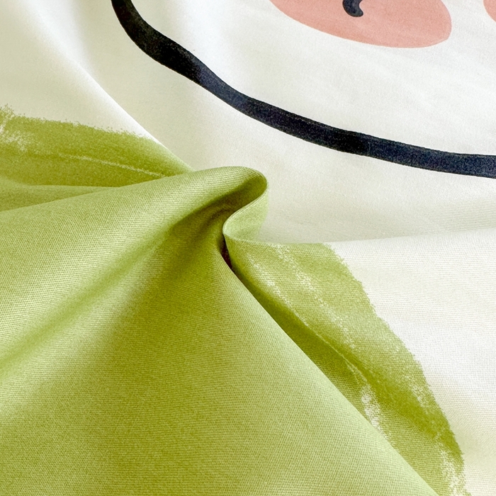 91家纺网 家纺一手货源 找家纺 寐眠 2025新款全棉纯棉印花学生三件套上下铺三件套 抹茶甜熊