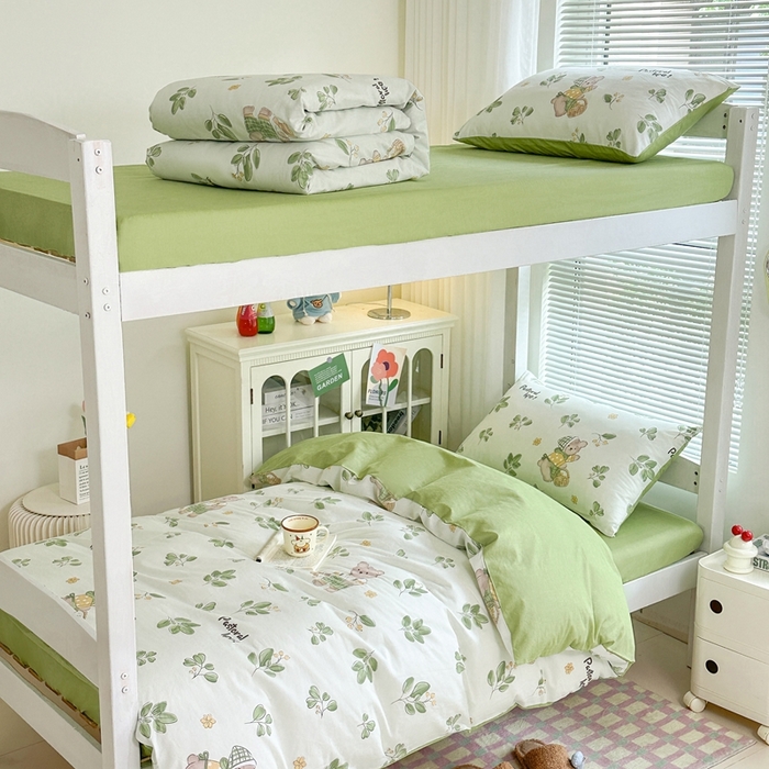 寐眠 2025新款全棉纯棉印花学生三件套上下铺三件套 秋实