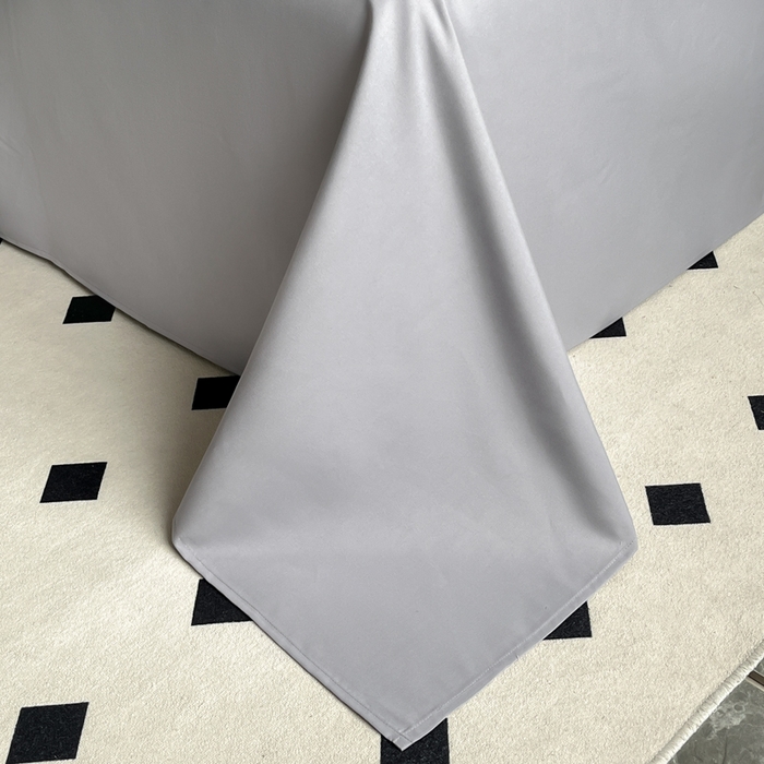 91家纺网 家纺一手货源 找家纺 青柚 2025新款A类亲肤棉刺绣四件套-蓝风铃（小号不低于98元，标准不低于138，加大不低于148，以此类推，低价必投不撤销） 蓝风铃-绅士灰