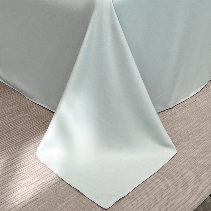 91家纺网 家纺一手货源 找家纺 青柚 2025新款梦蝶亲肤棉刺绣四件套（小号不低于98元，标准不低于138，加大不低于148，以此类推，低价必投不撤销） 梦蝶-白蓝