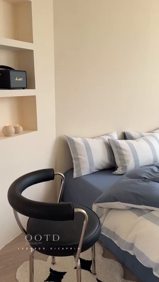 91家纺网 家纺一手货源 找家纺 缘生活 2025新款色织华夫格四件套 色织华夫格蓝色