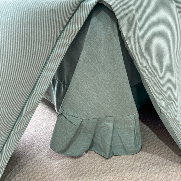 91家纺网 家纺一手货源 找家纺 总翔2025新款全棉纯棉加厚磨毛四件套  邦尼-绿