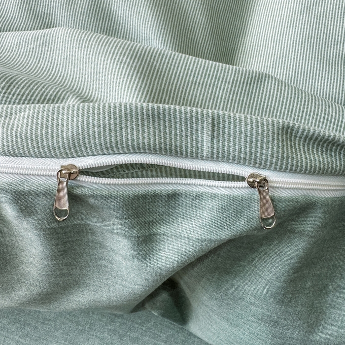 91家纺网 家纺一手货源 找家纺 总翔2025新款全棉纯棉加厚磨毛四件套  邦尼-绿