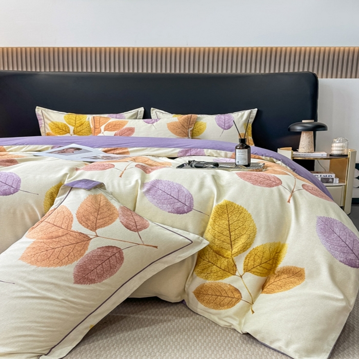 91家纺网 家纺一手货源 找家纺 昊翔 2025下半年新款全棉纯棉加厚磨毛四件套 缤纷