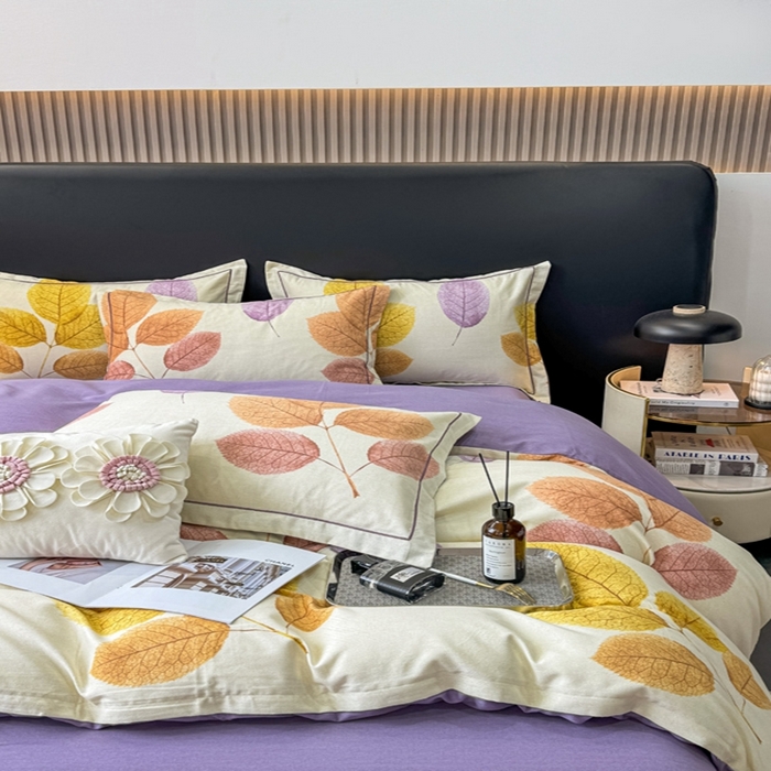 91家纺网 家纺一手货源 找家纺 昊翔 2025下半年新款全棉纯棉加厚磨毛四件套 缤纷