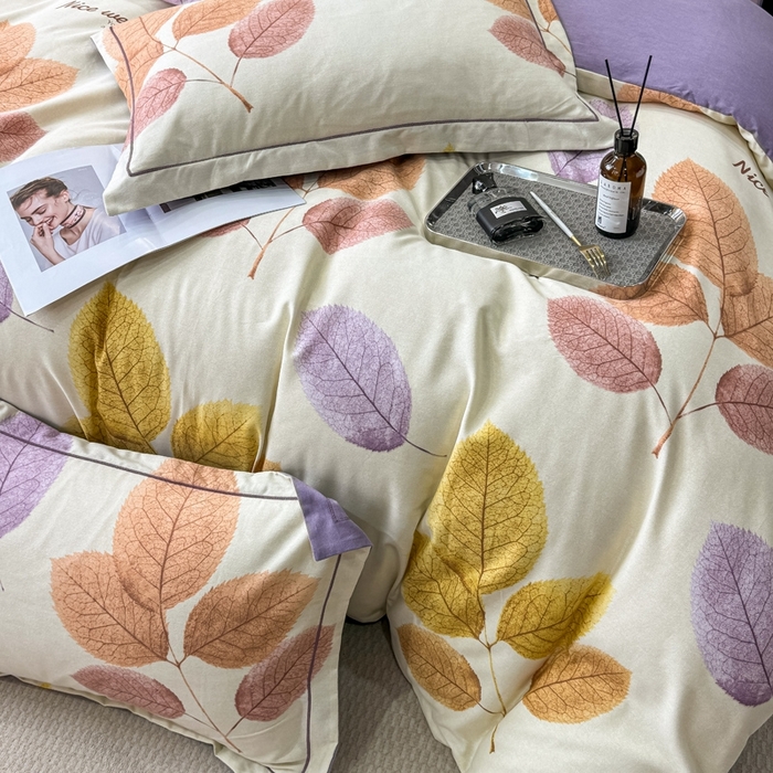 91家纺网 家纺一手货源 找家纺 昊翔 2025下半年新款全棉纯棉加厚磨毛四件套 缤纷