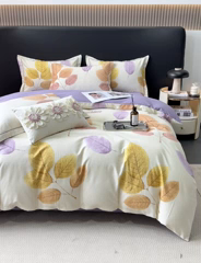 91家纺网 家纺一手货源 找家纺 昊翔 2025下半年新款全棉纯棉加厚磨毛四件套 缤纷