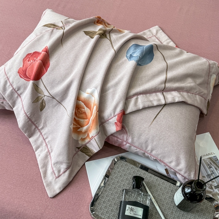 91家纺网 家纺一手货源 找家纺 昊翔 2025下半年新款全棉纯棉加厚磨毛四件套 富安-咖