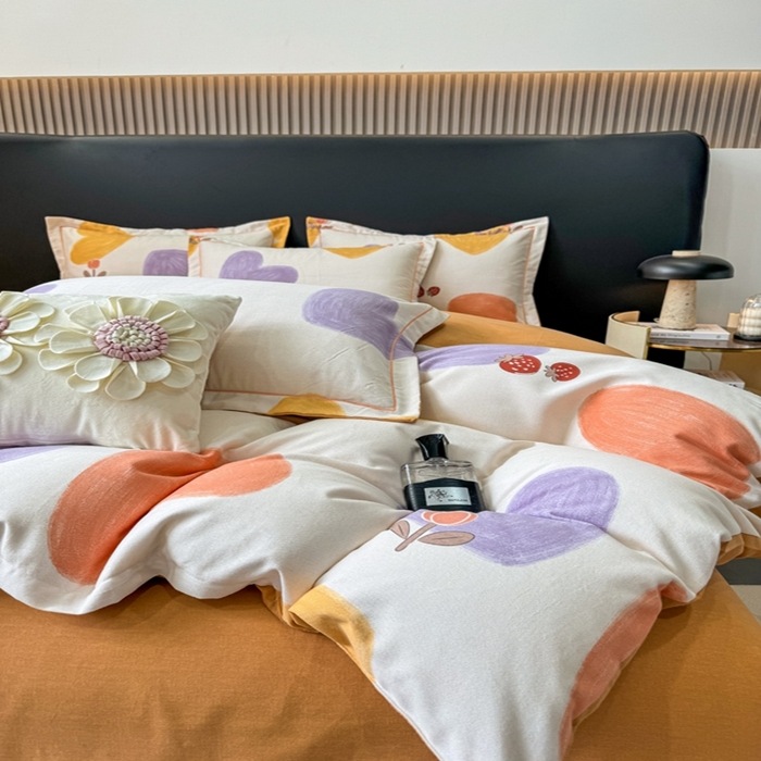 91家纺网 家纺一手货源 找家纺 昊翔 2025下半年新款全棉纯棉加厚磨毛四件套 佳丽斯