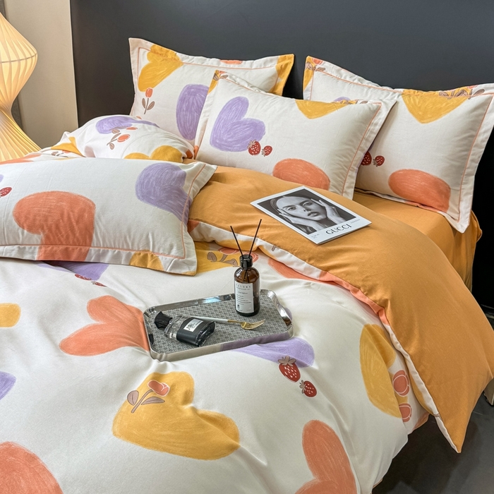 91家纺网 家纺一手货源 找家纺 昊翔 2025下半年新款全棉纯棉加厚磨毛四件套 佳丽斯