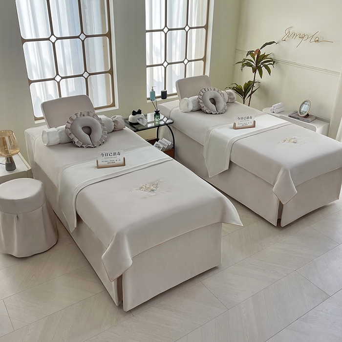 91家纺网 家纺一手货源 找家纺 （总）莉人坊美容床罩批发2025新款高精密布料绣花美容床罩-雍容华贵