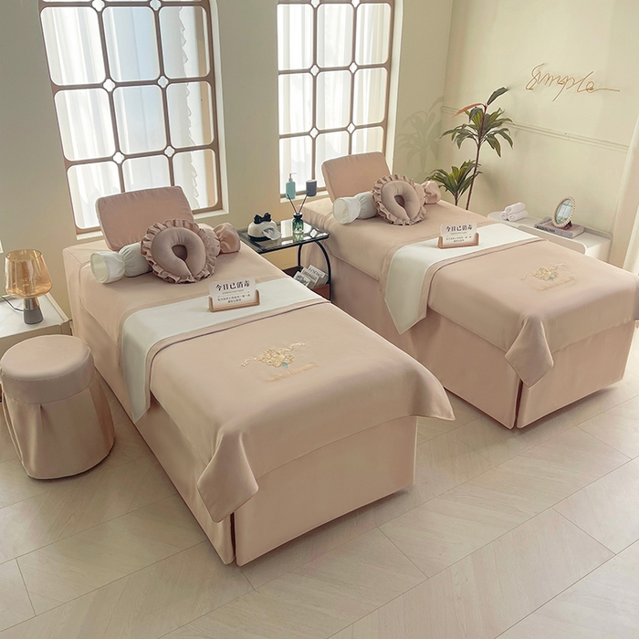 91家纺网 家纺一手货源 找家纺 （总）莉人坊美容床罩批发2025新款高精密布料绣花美容床罩-雍容华贵