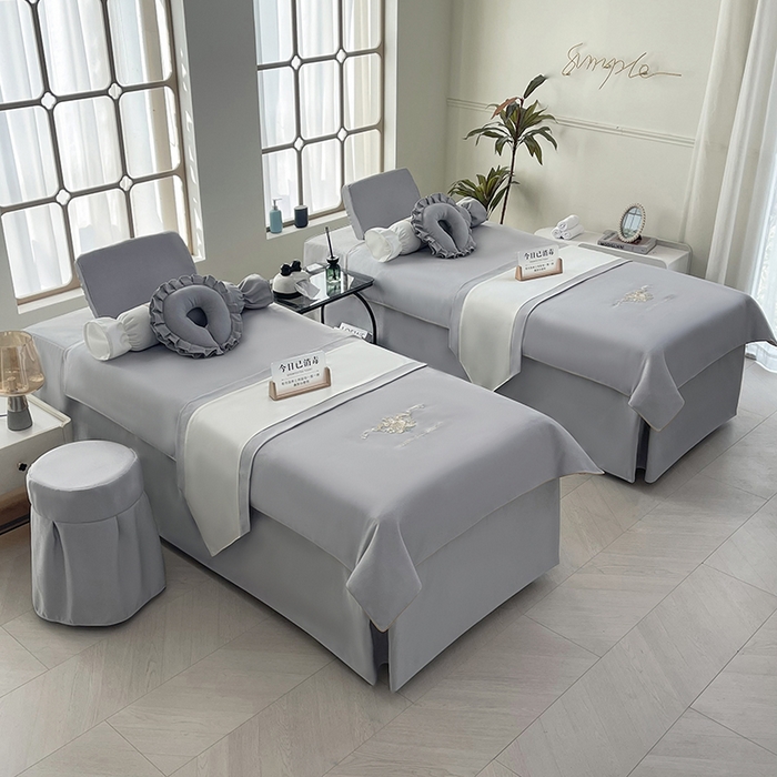 91家纺网 家纺一手货源 找家纺 （总）莉人坊美容床罩批发2025新款高精密布料绣花美容床罩-雍容华贵