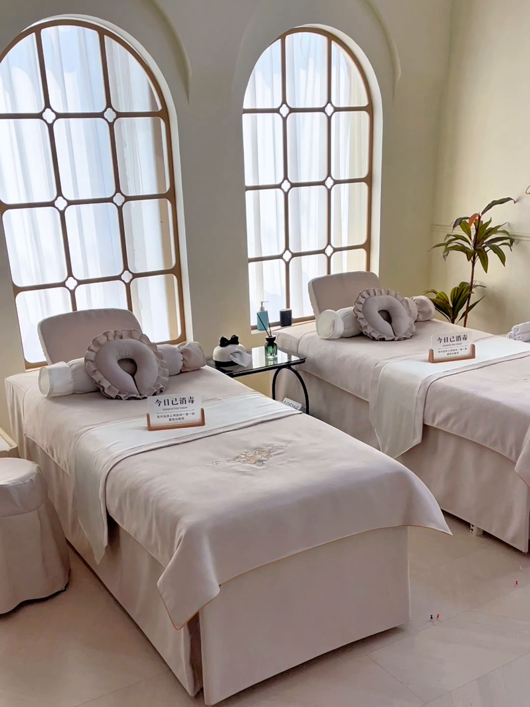 91家纺网 家纺一手货源 找家纺 莉人坊美容床罩批发2025新款高精密布料绣花美容床罩-雍容华贵 雍容华贵绣花米色