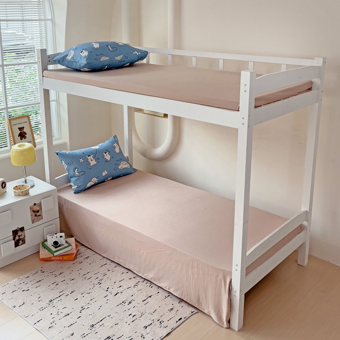 91家纺网 家纺一手货源 找家纺 海岛哥哥 2025新款云朵水洗棉学生床宿舍上下铺三件套 狗狗乐园