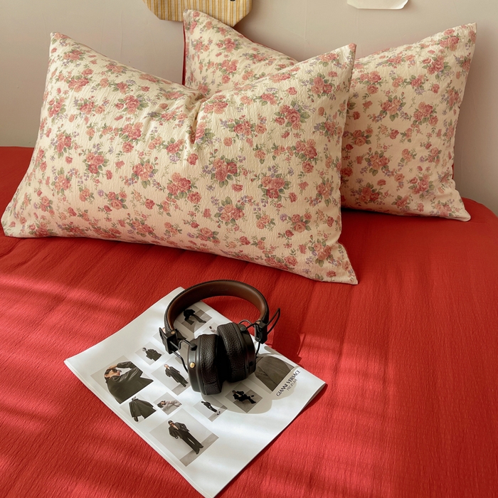 91家纺网 家纺一手货源 找家纺 初念 2025新款1云感双层纱印花四件套（含买家秀） 星眠云野