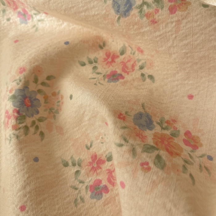 91家纺网 家纺一手货源 找家纺 初念 2025新款1云感双层纱印花四件套（含买家秀） 芊芊花海