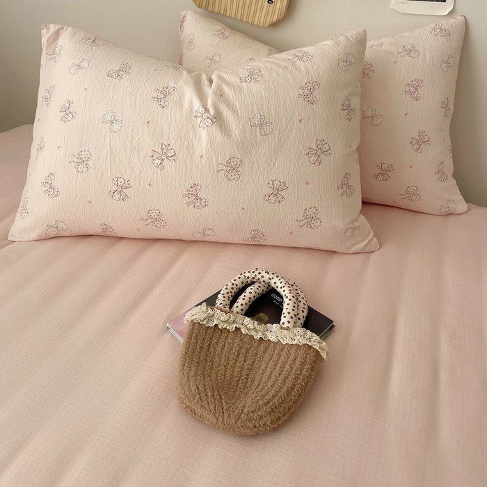 91家纺网 家纺一手货源 找家纺 初念 2025新款1云感双层纱印花四件套（含买家秀） 心愿