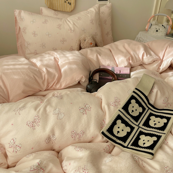 91家纺网 家纺一手货源 找家纺 初念 2025新款1云感双层纱印花四件套（含买家秀） 心愿