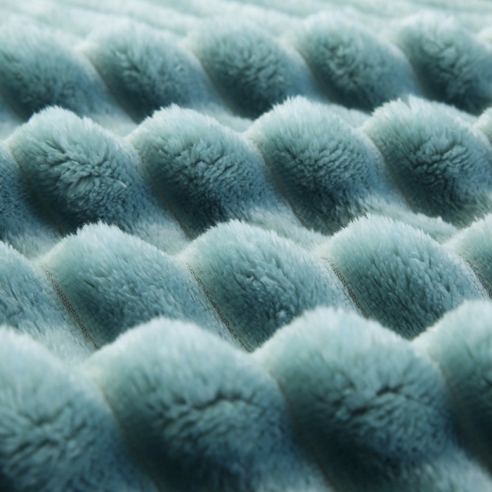 91家纺网 家纺一手货源 找家纺 （总）缦纱 2025新款跨境电商仿兔毛4cm抽条毛毯牛奶绒毛毯加厚午睡毯