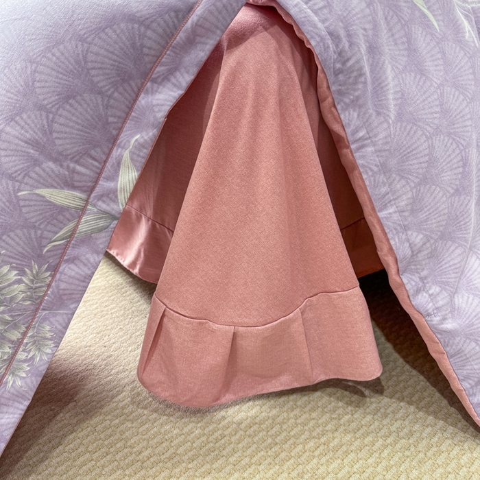 91家纺网 家纺一手货源 找家纺 昊翔 2025下半年新款全棉纯棉加厚磨毛四件套 凉凤有信-紫