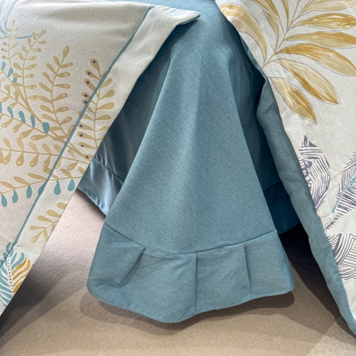 91家纺网 家纺一手货源 找家纺 （总）昊翔 2025下半年新款全棉纯棉加厚磨毛四件套 绿野仙踪-蓝