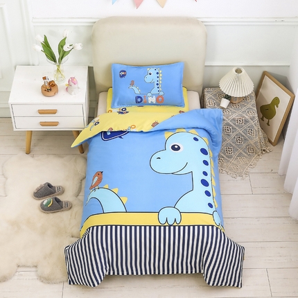 91家纺网 家纺一手货源 找家纺 总新款 2025新品全棉大版幼儿园三件套儿童被褥六件套宝宝午睡入园婴儿床床上用品