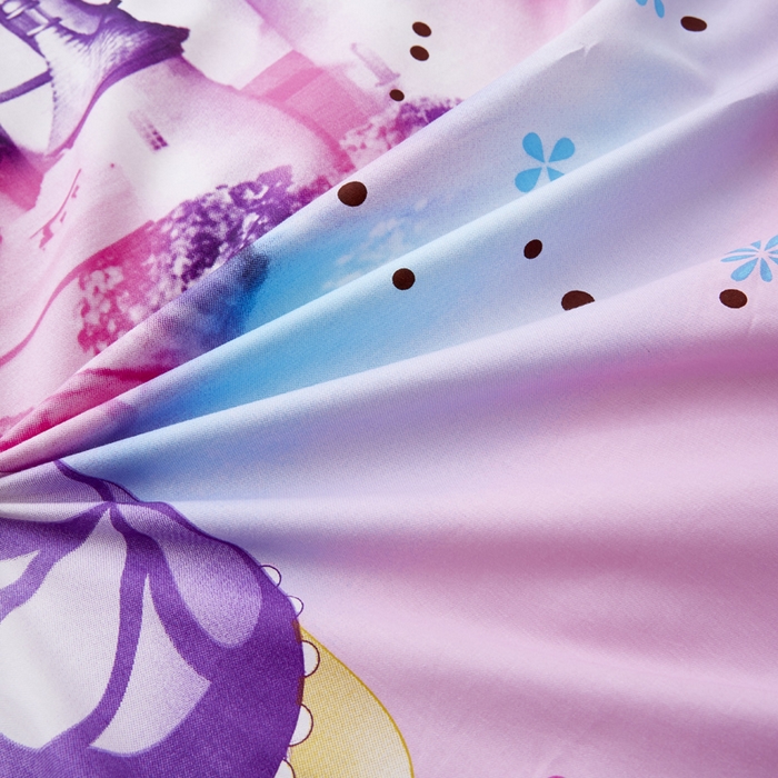 91家纺网 家纺一手货源 找家纺 2025新品全棉大版幼儿园三件套儿童被褥六件套宝宝午睡入园婴儿床床上用品 城堡苏菲亚