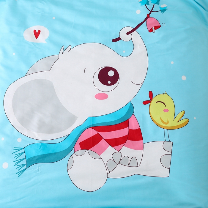 91家纺网 家纺一手货源 找家纺 2025新品全棉大版幼儿园三件套儿童被褥六件套宝宝午睡入园婴儿床床上用品 象宝宝