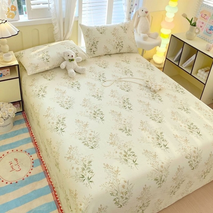 91家纺网 家纺一手货源 找家纺 （总）女子家纺 2025新款三枚缎老粗布床单三件套