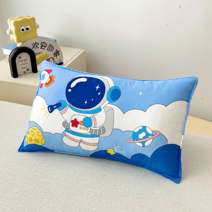 91家纺网 家纺一手货源 找家纺 2025新品全棉大版幼儿园三件套儿童被褥六件套宝宝午睡入园婴儿床床上用品 宇宙探险