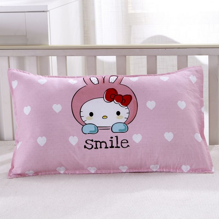 91家纺网 家纺一手货源 找家纺 2025新品全棉大版幼儿园三件套儿童被褥六件套宝宝午睡入园婴儿床床上用品 微笑猫咪