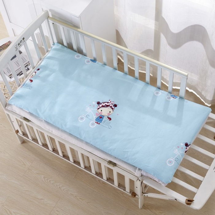 91家纺网 家纺一手货源 找家纺 2025新品全棉大版幼儿园三件套儿童被褥六件套宝宝午睡入园婴儿床床上用品 糖果女孩