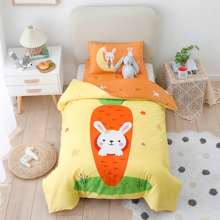 91家纺网 家纺一手货源 找家纺 总新款 2025新品全棉大版幼儿园三件套儿童被褥六件套宝宝午睡入园婴儿床床上用品