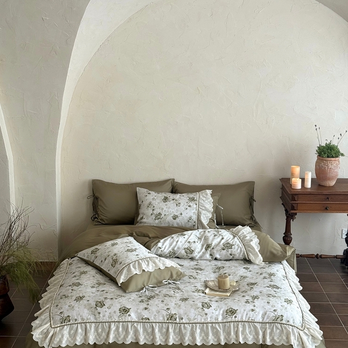 91家纺网 家纺一手货源 找家纺 （总）佳汐蓝家纺 2025新款亲肤舒适100支全棉纯棉贡缎数码印花四件套