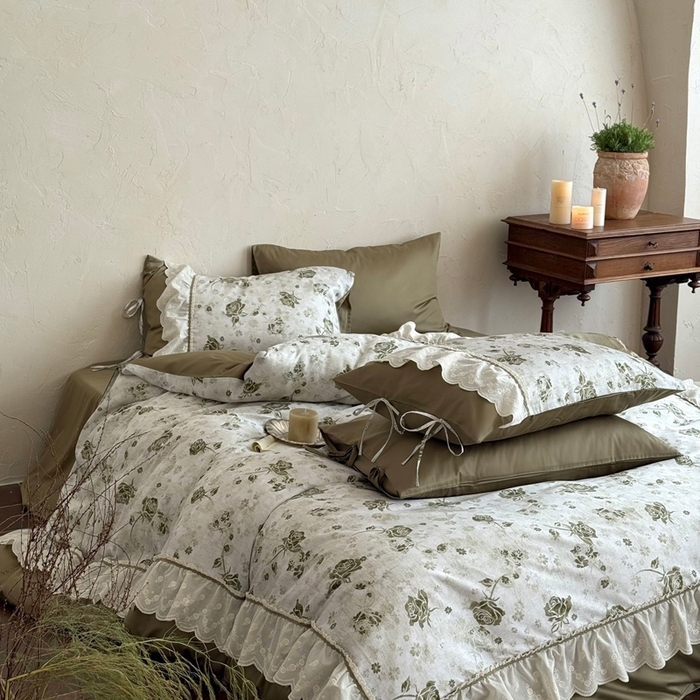 91家纺网 家纺一手货源 找家纺 （总）佳汐蓝家纺 2025新款亲肤舒适100支全棉纯棉贡缎数码印花四件套